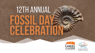 Fossil Day Celebration at Garden of the Gods presented by City of Colorado Springs Parks, Recreation & Cultural Services at Garden of the Gods Visitor and Nature Center, Colorado Springs CO